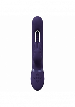 Mika - Rechargeable Triple Motor - Vibrating Rabbit With Innovative G-Spot Flapping Stimulator - Pur