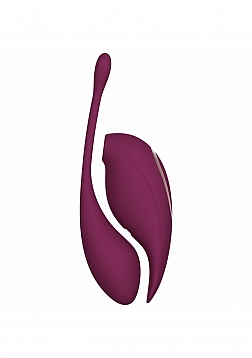 Twitch 2 - Rechargeable Suction & Flapping Vibrator with Remote Control Vibrating Egg – Burgun