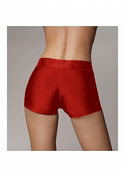 Ouch! Vibrating Strap-on Boxer - Red - XS/S