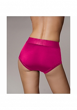Ouch! Vibrating Strap-on Brief - Pink- XS/S