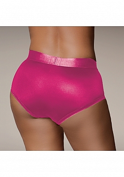 Ouch! Vibrating Strap-on Brief - Pink - XL/XXL