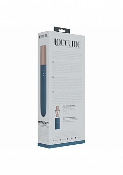 LoveLine - The Traveler - 10 Speed Travel Vibe - Silicone - Rechargeable - Waterproof - Blue/Grey