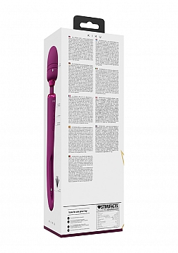 Kiku - Rechargeable Double Ended Wand with Innovative G-Spot Flapping Stimulator - Pink