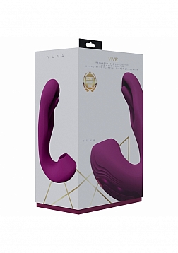 VIVE - Yuna - Rechargeable Dual Motor - Airwave Vibrator with Innovative G-Spot Flapping Stimulator 