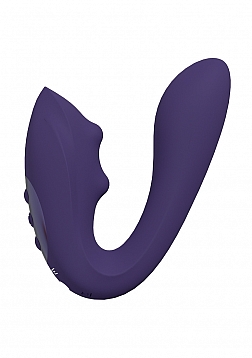 Yuki - Rechargeable Dual Motor - G-Spot Vibrator with Massaging Beads - Purple