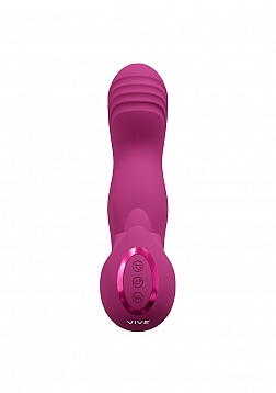 VIVE - Yumi - Rechargeable Triple Motor - G-Spot Finger Motion Vibrator and Flickering Tongue Stimul