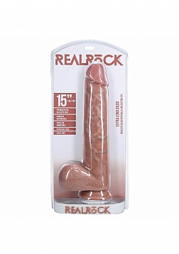 RealRock Ultra Realistic Skin - Extra Large Straight with Balls 15\