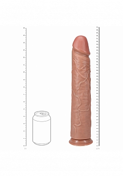 RealRock Ultra Realistic Skin - Extra Large Straight without Balls 15\
