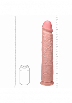 RealRock Ultra Realistic Skin - Extra Large Straight without Balls 15\