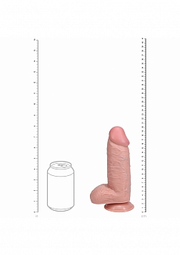 RealRock Ultra Realistic Skin - Extra Thick Straight with Balls 8\