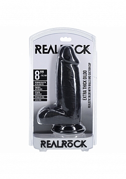 RealRock Ultra Realistic Skin - Extra Thick Straight with Balls 8\
