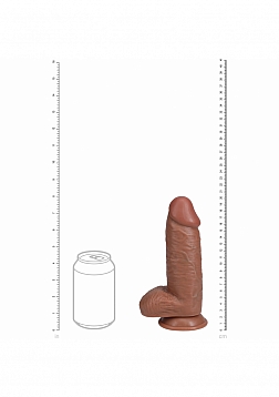 RealRock Ultra Realistic Skin - Extra Thick Straight with Balls 8\