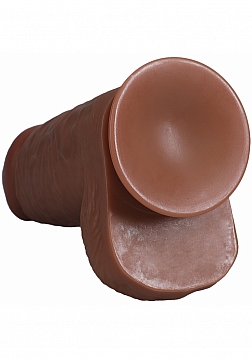 RealRock Ultra Realistic Skin - Extra Thick Straight with Balls 9\