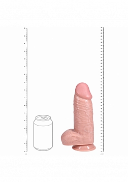 RealRock Ultra Realistic Skin - Extra Thick Straight with Balls 9\