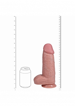 RealRock Ultra Realistic Skin - Extra Thick Straight with Balls 10\