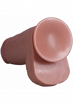 RealRock Ultra Realistic Skin - Extra Thick Straight with Balls 10\