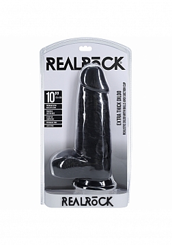 RealRock Ultra Realistic Skin - Extra Thick Straight with Balls 10\