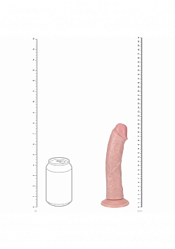 RealRock Ultra Realistic Skin - Vibrating Rechargeable - Regular Curved without Balls 8\