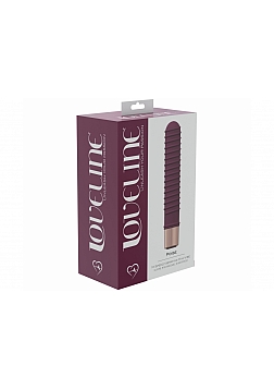 LoveLine - Poise - 10 Speed Mini-Vibe - Silicone - Rechargeable - Waterproof – Burgundy