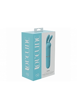 LoveLine - Dona - 10 Speed Vibrating Mini-Rabbit - Silicone - Rechargeable - Waterproof - Blue