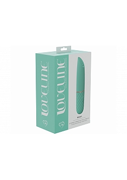 LoveLine - Beso - 10 Speed Vibrating Mini-Lipstick - Silicone - Rechargeable - Waterproof - Green