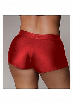 Ouch! Vibrating Strap-on Boxer - Red - XL/XXL