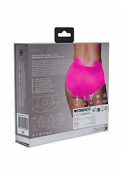 Ouch! Vibrating Strap-on Brief - Pink - XL/XXL