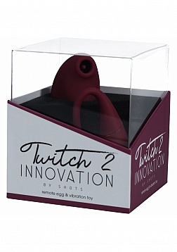 Twitch 2 - Rechargeable Suction & Flapping Vibrator with Remote Control Vibrating Egg – Burgun