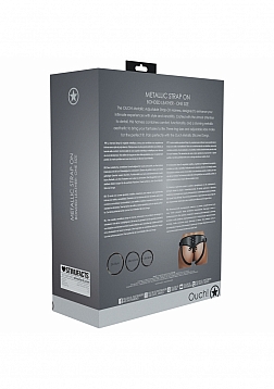 Ouch! - Metallic Strap-On Harness - Gunmetal