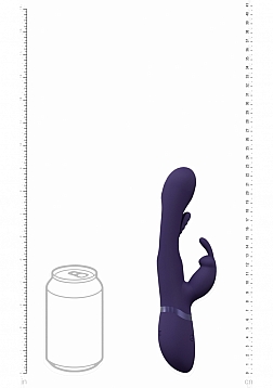 Mika - Rechargeable Triple Motor - Vibrating Rabbit With Innovative G-Spot Flapping Stimulator - Pur