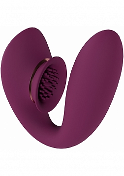Twitch 3 - Rechargeable Vibrator & Suction - Silicone - 10 Speed - Burgundy