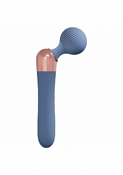 LoveLine - Serenity Wand - 10 Speed Wand - Silicone - Rechargeable - Splashproof - Blue