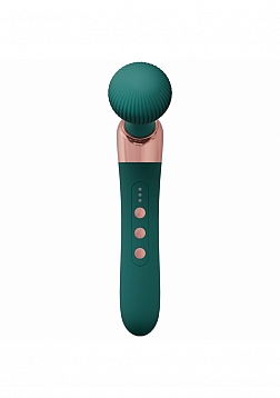 LoveLine - Serenity Wand - 10 Speed Wand - Silicone - Rechargeable - Splashproof - Green