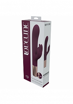 LoveLine - Traveler Rabbit - 10 Speed - Silicone - Rechargeable - Splashproof - Burgundy