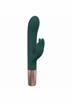LoveLine - Traveler Rabbit - 10 Speed - Silicone - Rechargeable - Splashproof - Forest Green