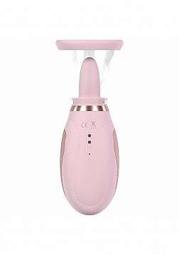 Pumped - Enhance - Automatic - 13-Speed - Silicone - Rechargeable Vulva & Breast Pump - Pink