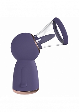 Pumped - Exquisite  - Automatic - 13-Speed - Silicone - Rechargeable Vulva & Breast Pump - Purple