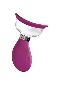Pumped - Delightful - Automatic - 5-Speed - Silicone - Rechargeable Vulva & Breast Pump - Pink