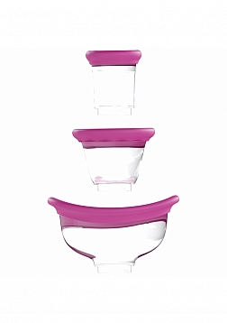 Pumped - Delightful - Automatic - 5-Speed - Silicone - Rechargeable Vulva & Breast Pump - Pink