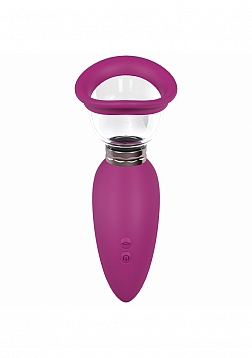Pumped - Arousing - Automatic - 5-Speed - Silicone - Rechargeable Vulva & Breast Pump - Pink