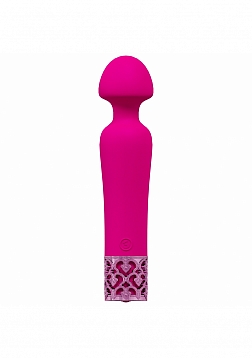 Royal Gems - Scepter - 10 Speed Silicone Rechargeable Vibrator - Pink
