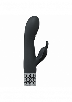 Royal Gems - Monarch - 10 Speed Silicone Rechargeable Vibrator - Black
