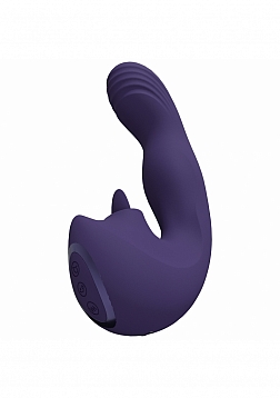 Yuki - Rechargeable Dual Motor - G-Spot Vibrator with Massaging Beads - Purple