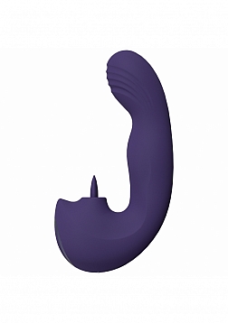 Yuki - Rechargeable Dual Motor - G-Spot Vibrator with Massaging Beads - Purple