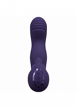 Yuki - Rechargeable Dual Motor - G-Spot Vibrator with Massaging Beads - Purple