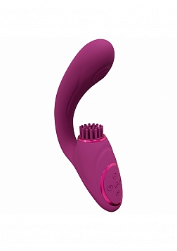VIVE - Gen - Rechargeable Triple Motor - G-Spot Vibrator with Pulse Wave  and Vibrating Bristles - P