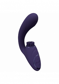 VIVE - Gen - Rechargeable Triple Motor - G-Spot Vibrator with Pulse Wave  and Vibrating Bristles - P