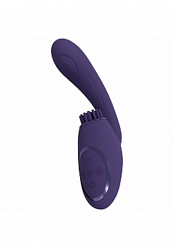 VIVE - Gen - Rechargeable Triple Motor - G-Spot Vibrator with Pulse Wave  and Vibrating Bristles - P