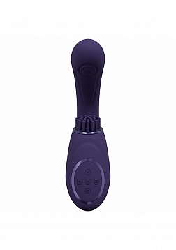 VIVE - Gen - Rechargeable Triple Motor - G-Spot Vibrator with Pulse Wave  and Vibrating Bristles - P