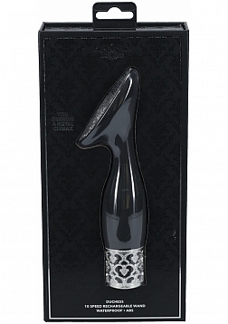 Royal Gems - Duchess - 10 Speed Silicone Rechargeable Vibrator - Black